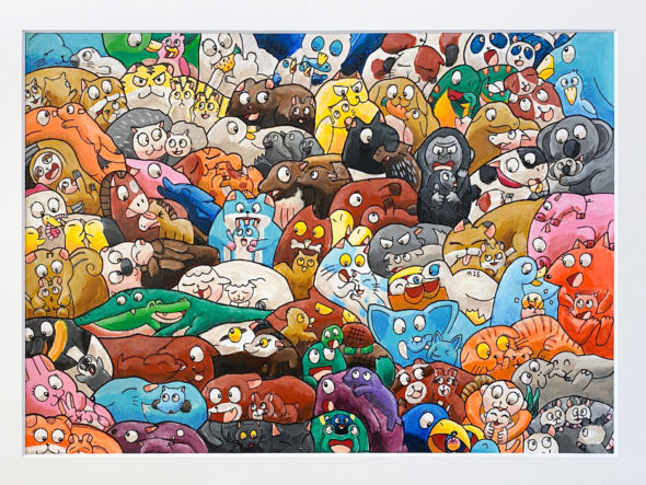 最新作!どうぶつ親子パズル