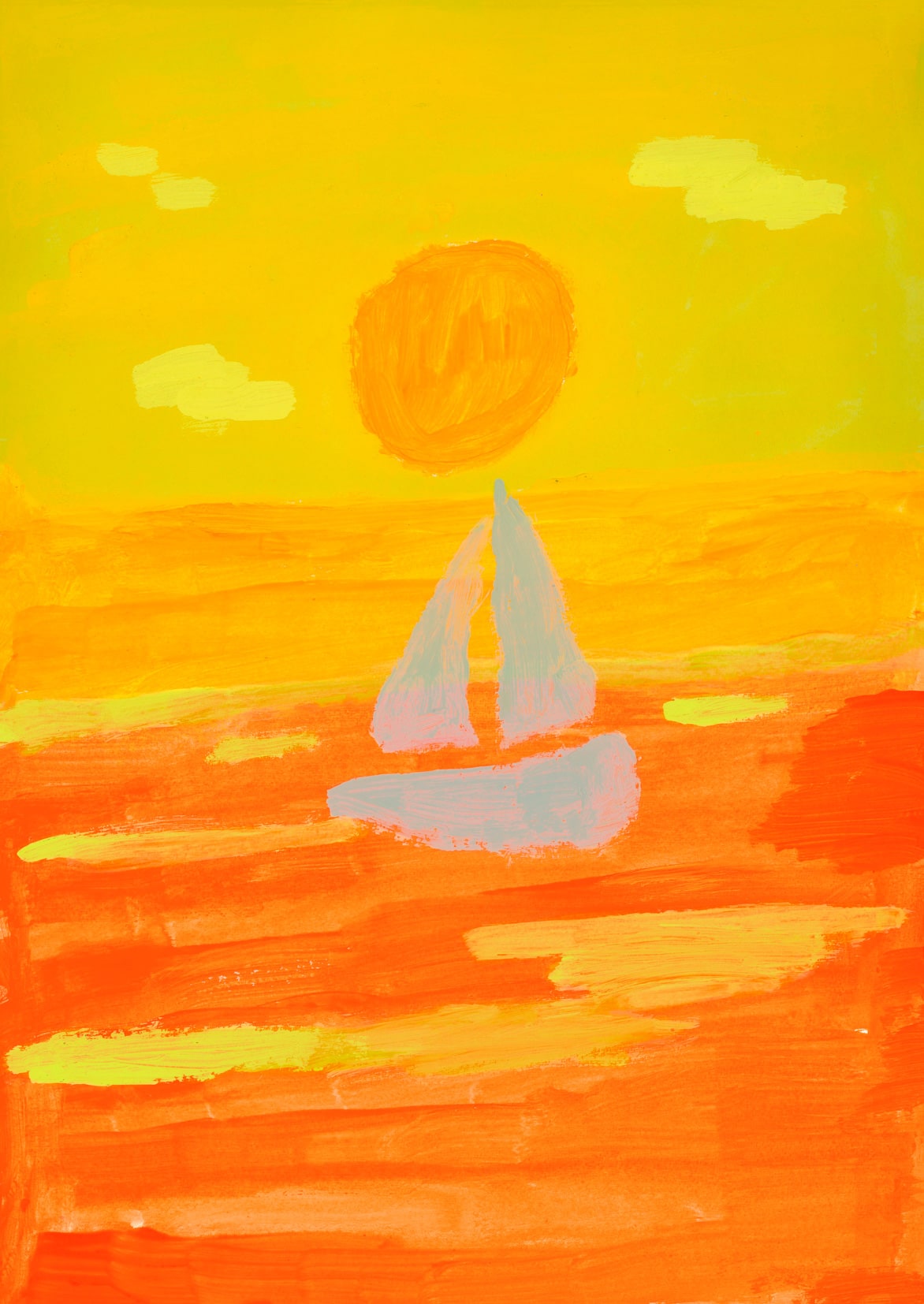 夕ぐれ（ヨット）